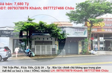 CHÍNH CHỦ cần bán nhanh căn nhà 2 mặt tiền tại tp Bảo Lộc, hướng Đông Nam, vượng khí